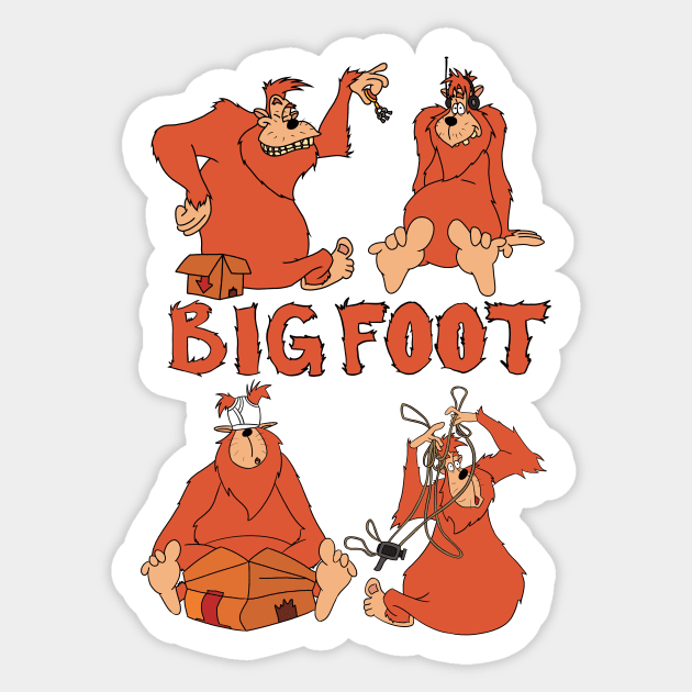 Bigfoot Sticker by Leevie